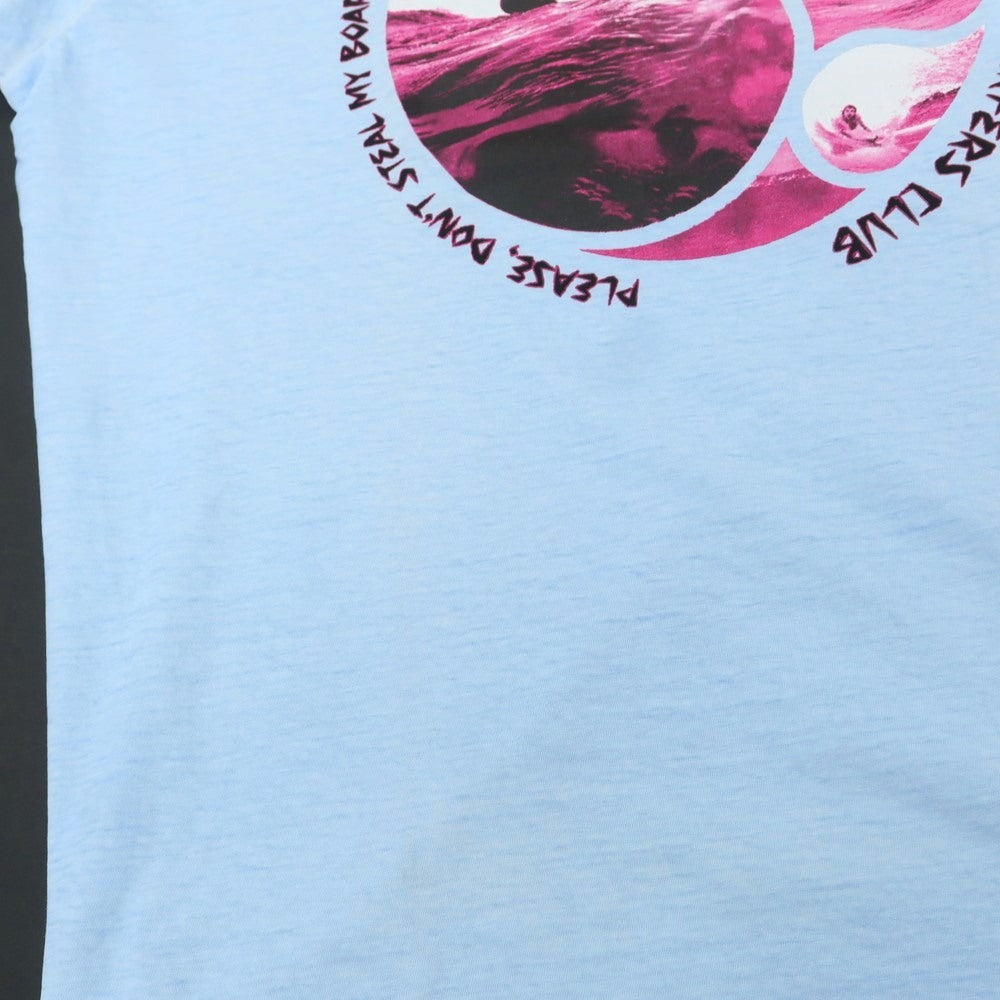 【新品アウトレット】ディースクエアード DSQUARED2 コットン クルーネック 長袖Tシャツ ライトブルー【 XL 】【 状態ランクN- 】【 メンズ 】