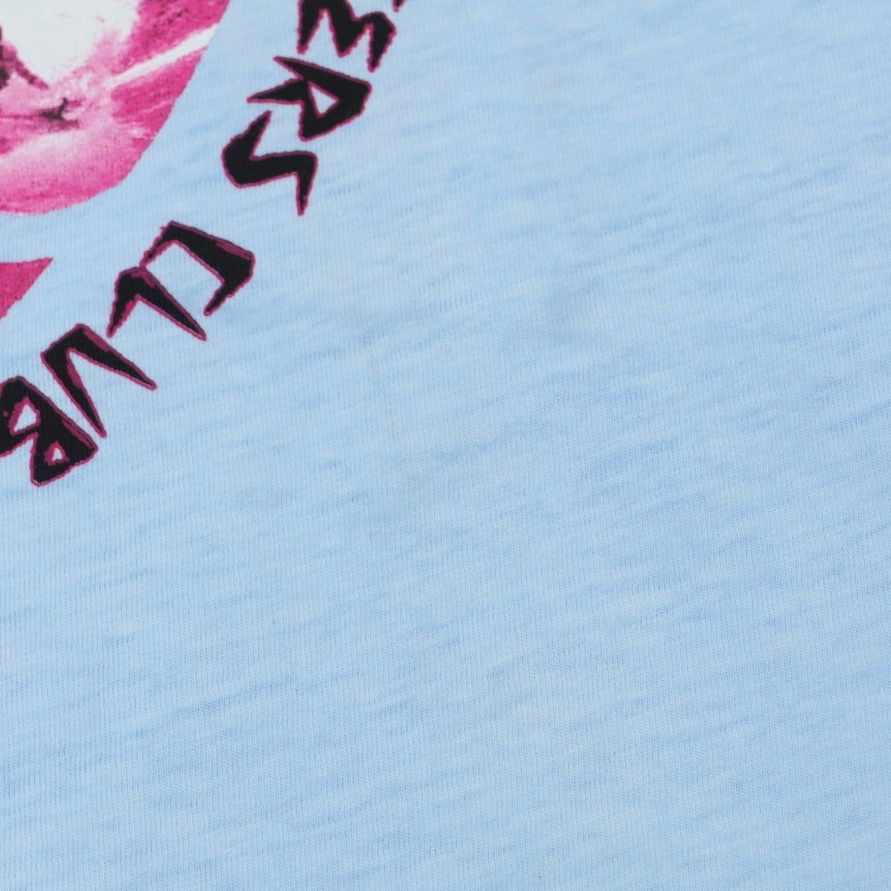 【新品アウトレット】ディースクエアード DSQUARED2 コットン クルーネック 長袖Tシャツ ライトブルー【 XL 】【 状態ランクN- 】【 メンズ 】