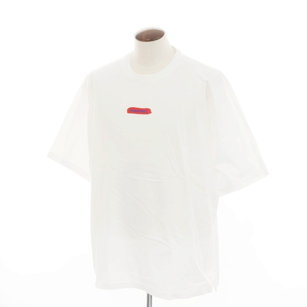 【新品】ディースクエアード DSQUARED2 コットン クルーネック 半袖Tシャツ ホワイト【 XXXL 】【 状態ランクN 】【 メンズ 】