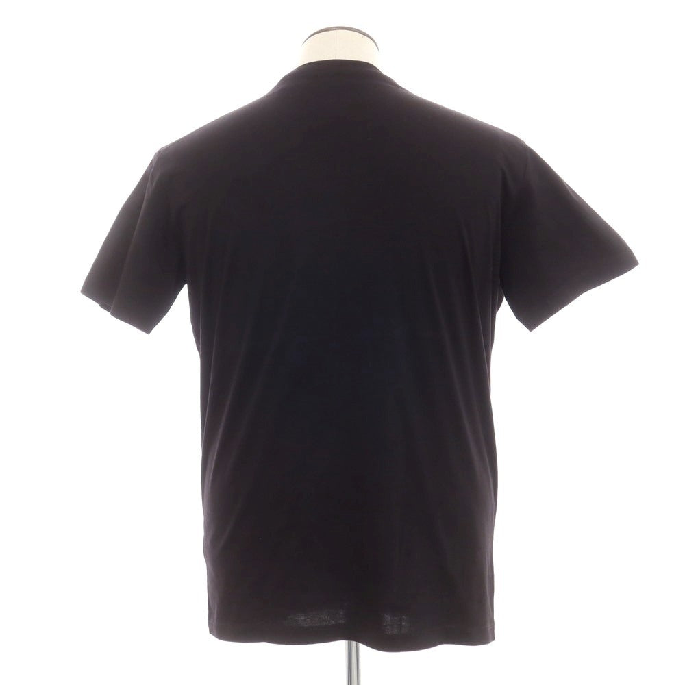【新品】ディースクエアード DSQUARED2 コットン クルーネック 半袖Tシャツ ブラック【 XL 】【 状態ランクN 】【 メンズ 】