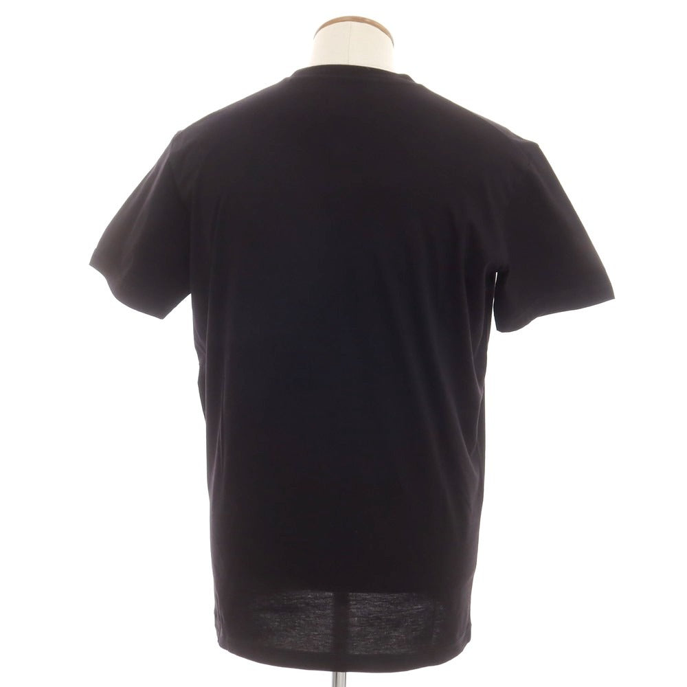 【新品】ディースクエアード DSQUARED2 コットン クルーネック 半袖Tシャツ ブラック【 L 】【 状態ランクN 】【 メンズ 】