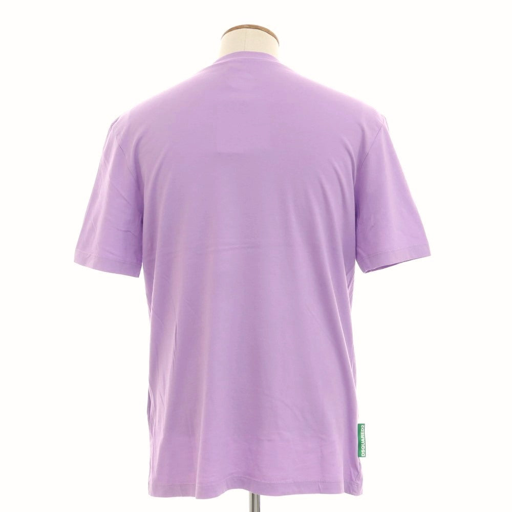 【新品】ディースクエアード DSQUARED2 コットン クルーネック 半袖Tシャツ ラベンダー【 M 】【 状態ランクN 】【 メンズ 】