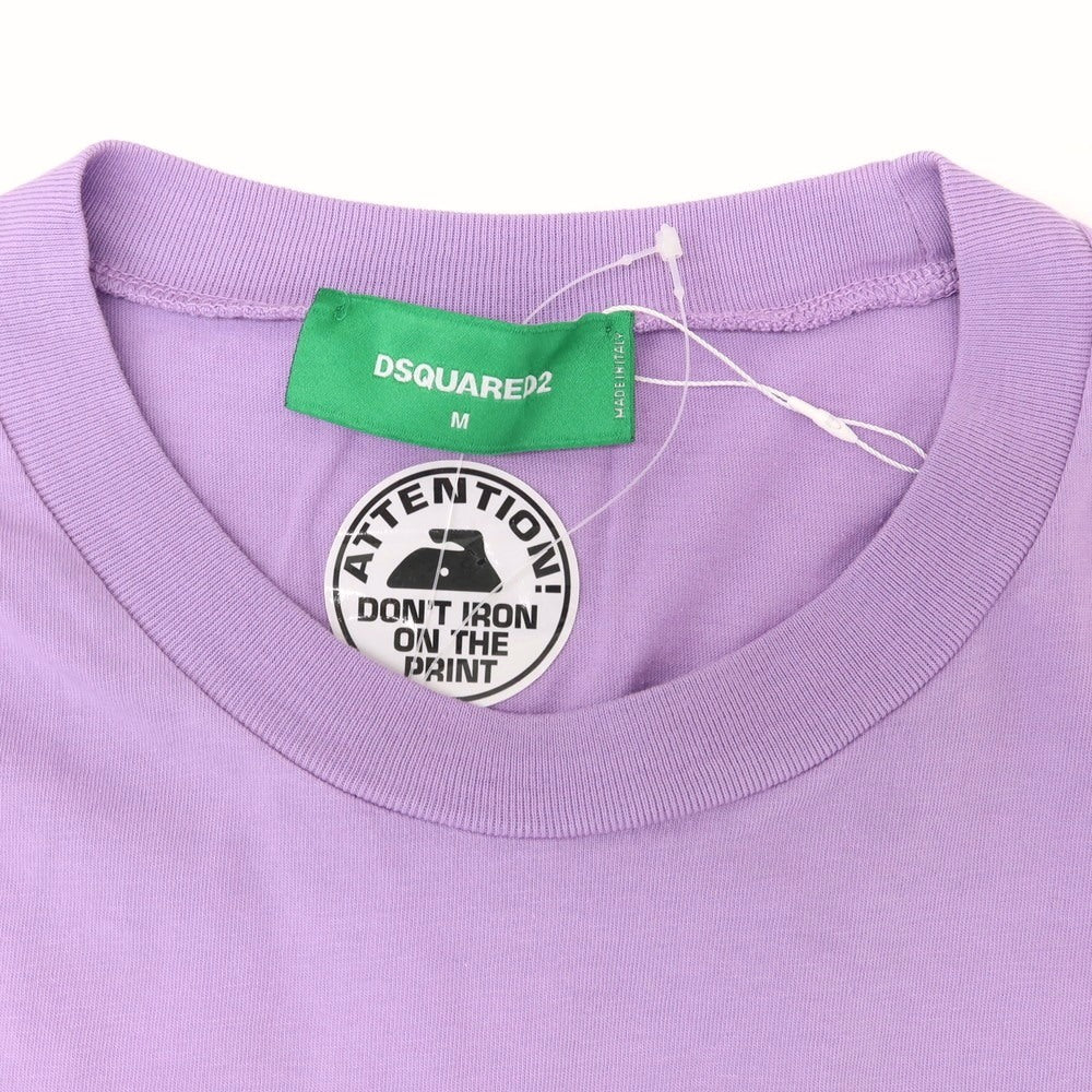 【新品】ディースクエアード DSQUARED2 コットン クルーネック 半袖Tシャツ ラベンダー【 M 】【 状態ランクN 】【 メンズ 】