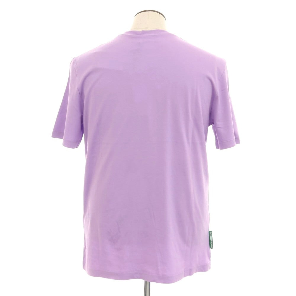【新品】ディースクエアード DSQUARED2 コットン クルーネック 半袖Tシャツ ラベンダー【 L 】【 状態ランクN 】【 メンズ 】