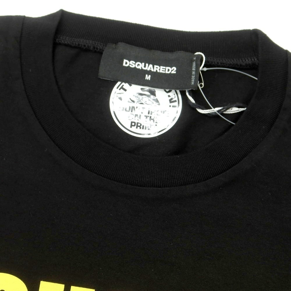 【新品】ディースクエアード DSQUARED2 コットン クルーネック 半袖Tシャツ ブラック【 M 】【 状態ランクN 】【 メンズ 】