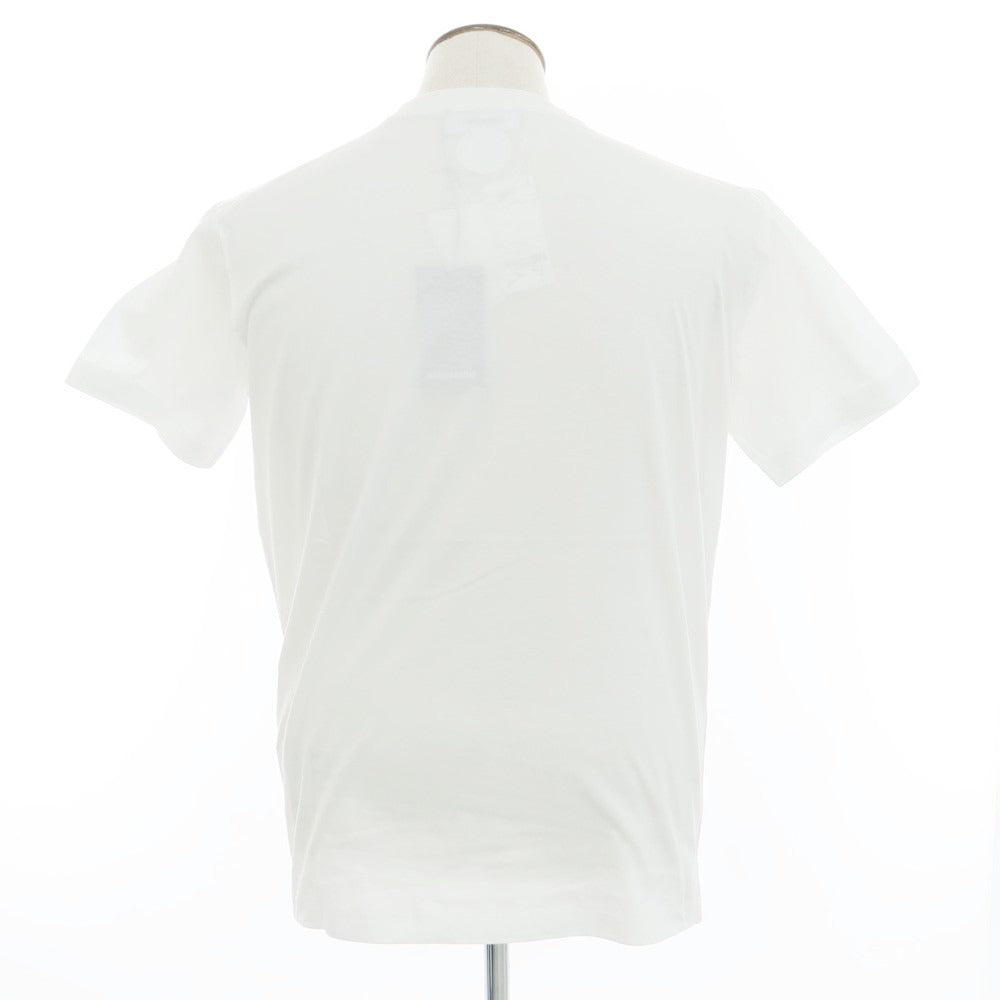 【新品】ディースクエアード DSQUARED2 コットン クルーネック 半袖Tシャツ ホワイト【 L 】【 状態ランクN 】【 メンズ 】