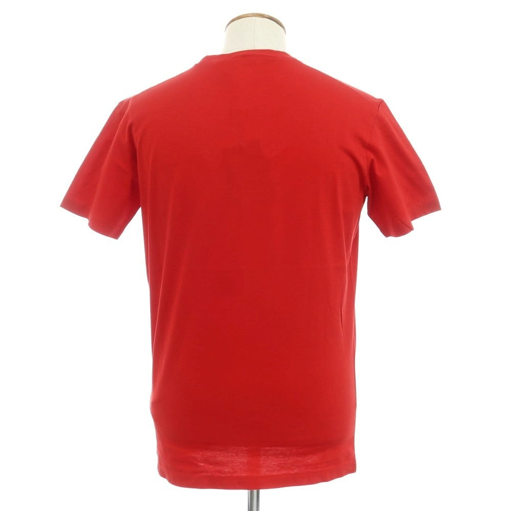 【新品】ディースクエアード DSQUARED2 コットン クルーネック 半袖Tシャツ レッド【 M 】【 状態ランクN 】【 メンズ 】