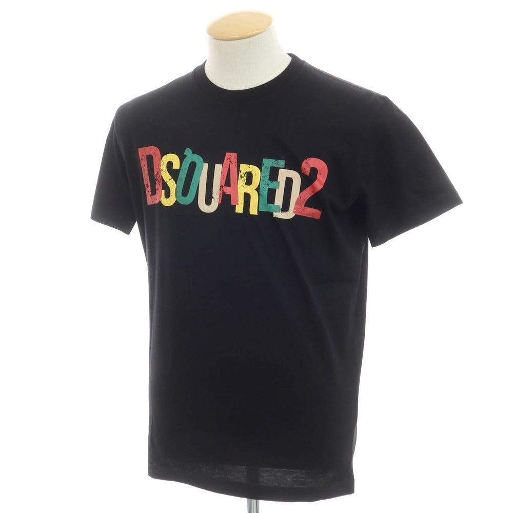 【新品】ディースクエアード DSQUARED2 コットン クルーネック 半袖Tシャツ
ブラック【 S 】【 状態ランクN 】【 メンズ 】