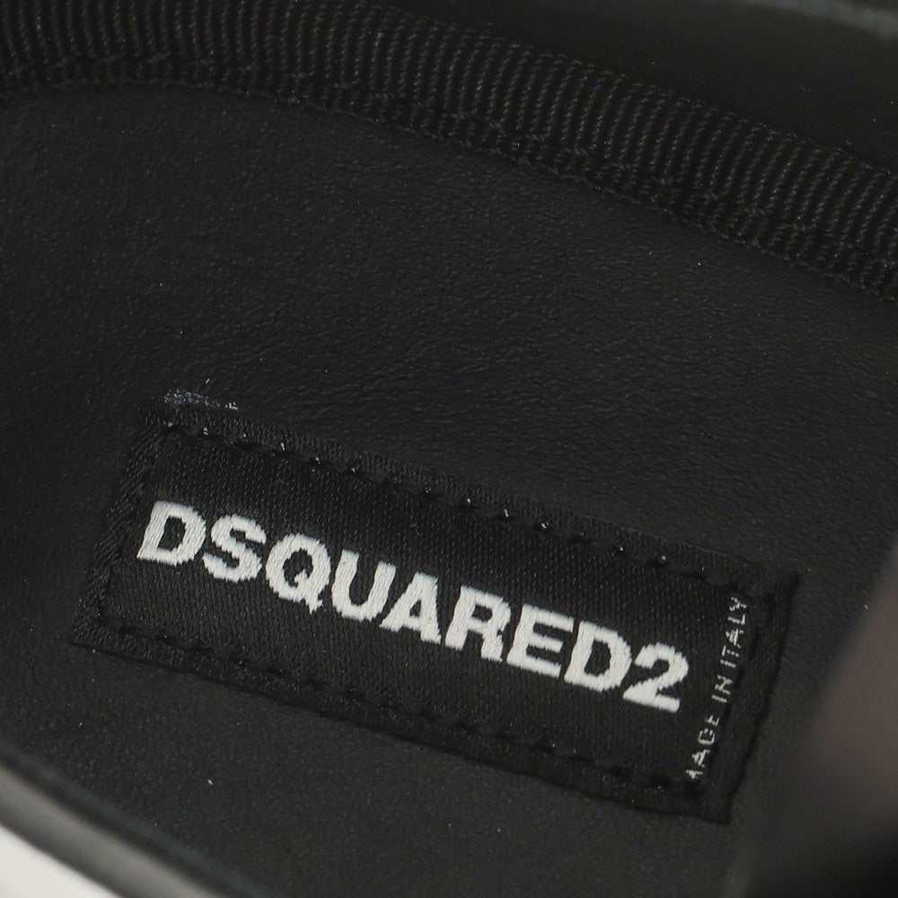 【新品】ディースクエアード DSQUARED2 ラウンドトゥ ドレスシューズ ブラック【 41 】【 状態ランクN 】【 メンズ 】