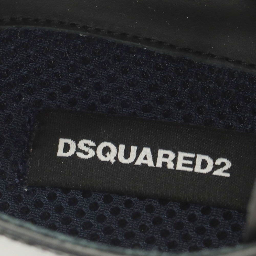 【新品】ディースクエアード DSQUARED2 ポインテッドトゥ レザー シューズ ブラック【 41 】【 状態ランクN 】【 メンズ 】