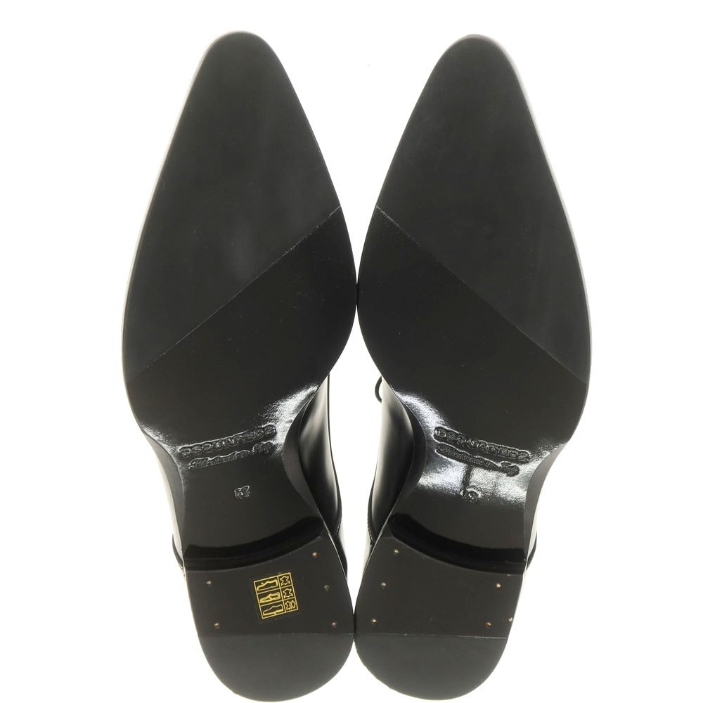 【新品】ディースクエアード DSQUARED2 ポインテッドトゥ レザー シューズ ブラック【 43 】【 状態ランクN 】【 メンズ 】