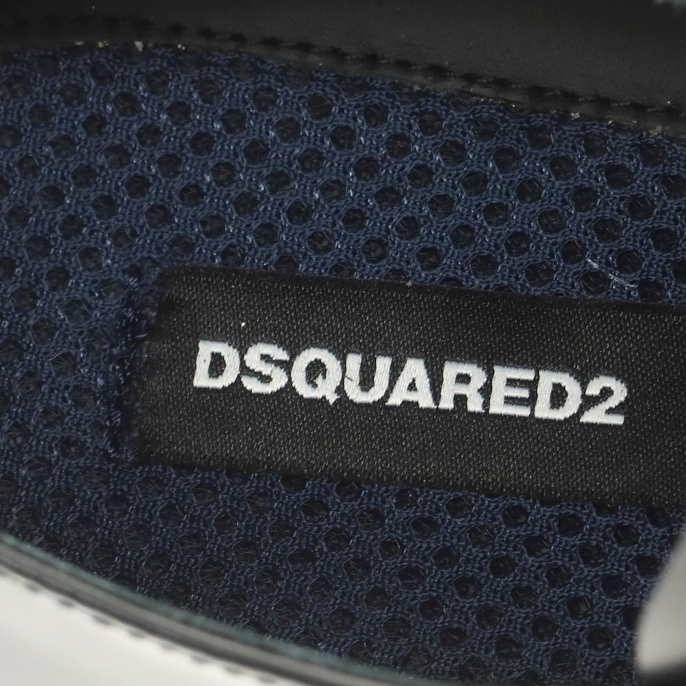 【新品】ディースクエアード DSQUARED2 ポインテッドトゥ レザー シューズ ブラック【 43 】【 状態ランクN 】【 メンズ 】