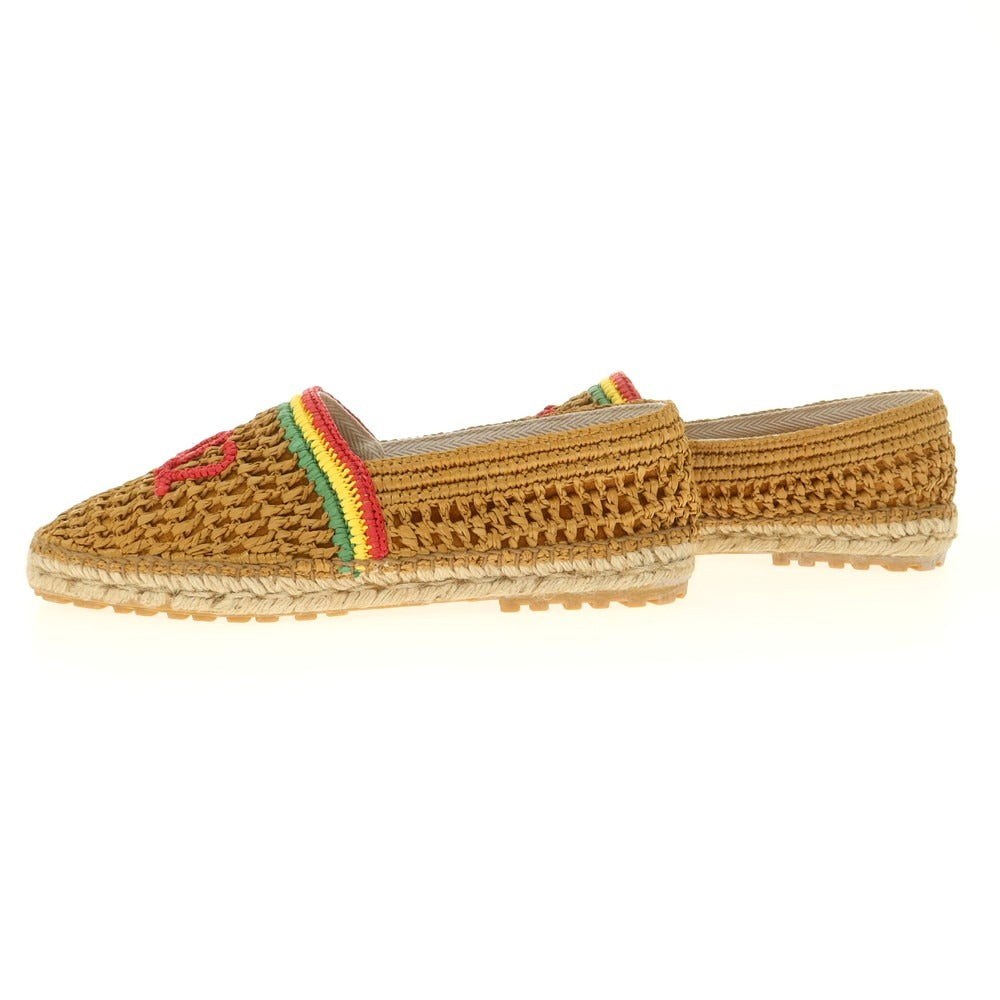 【新品】ディースクエアード DSQUARED2 ラフィア エスパドリーユ シューズ ブラウンベージュ【 42 】【 状態ランクN 】【 メンズ 】