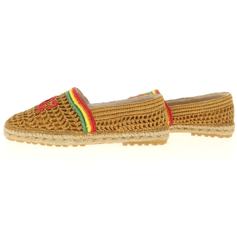 【新品】ディースクエアード DSQUARED2 ラフィア エスパドリーユ シューズ ブラウンベージュ【 43 】【 状態ランクN 】【 メンズ 】