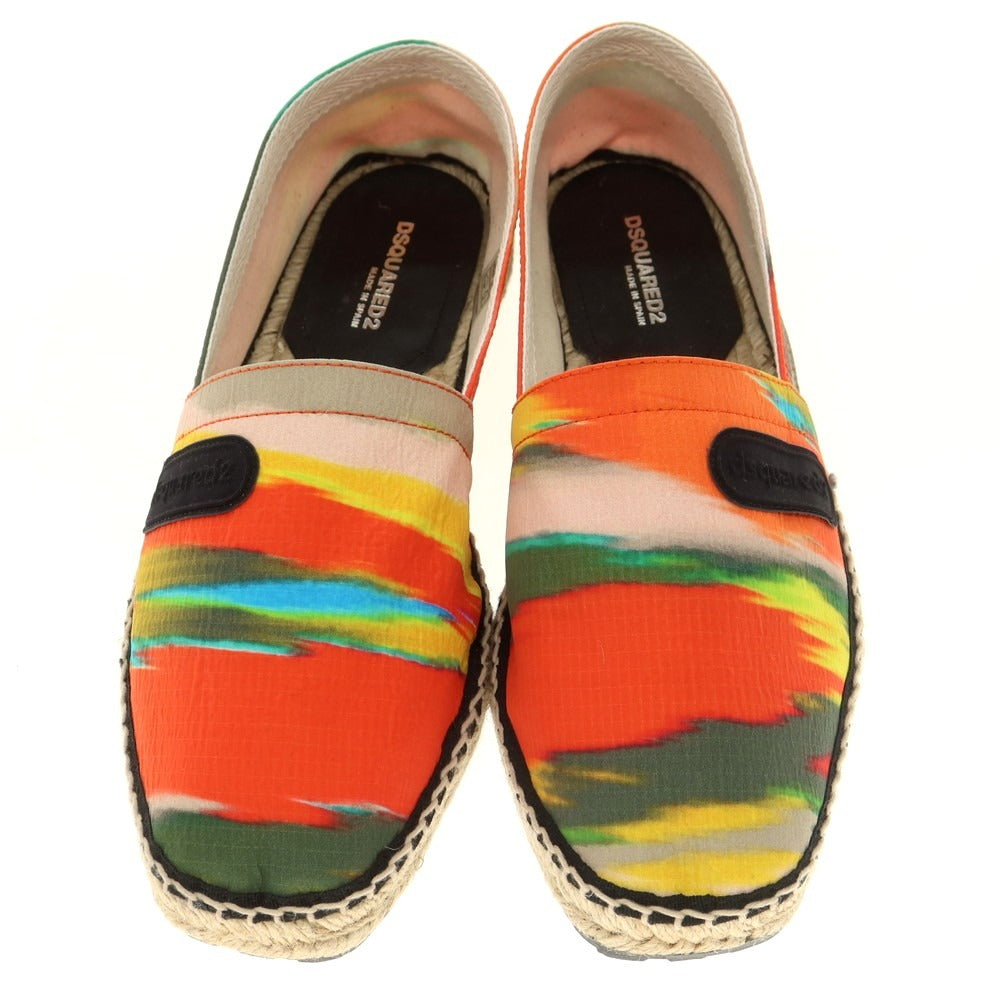 【新品】ディースクエアード DSQUARED2 WAVE CAMO リップストップナイロン エスパドリーユ シューズ マルチカラー【 41 】【 状態ランクN 】【 メンズ 】