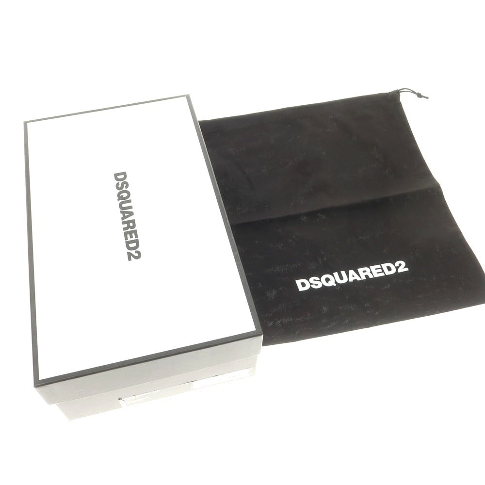 【新品】ディースクエアード DSQUARED2 レザー スタッズ サンダル ダークブラウン【 42 】【 状態ランクN 】【 メンズ 】