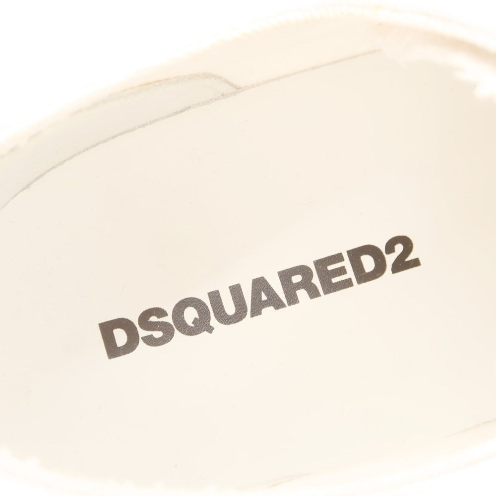 【新品アウトレット】ディースクエアード DSQUARED2 BERLIN キャンバス スニーカー ホワイト【 40 】【 状態ランクN- 】【 メンズ 】