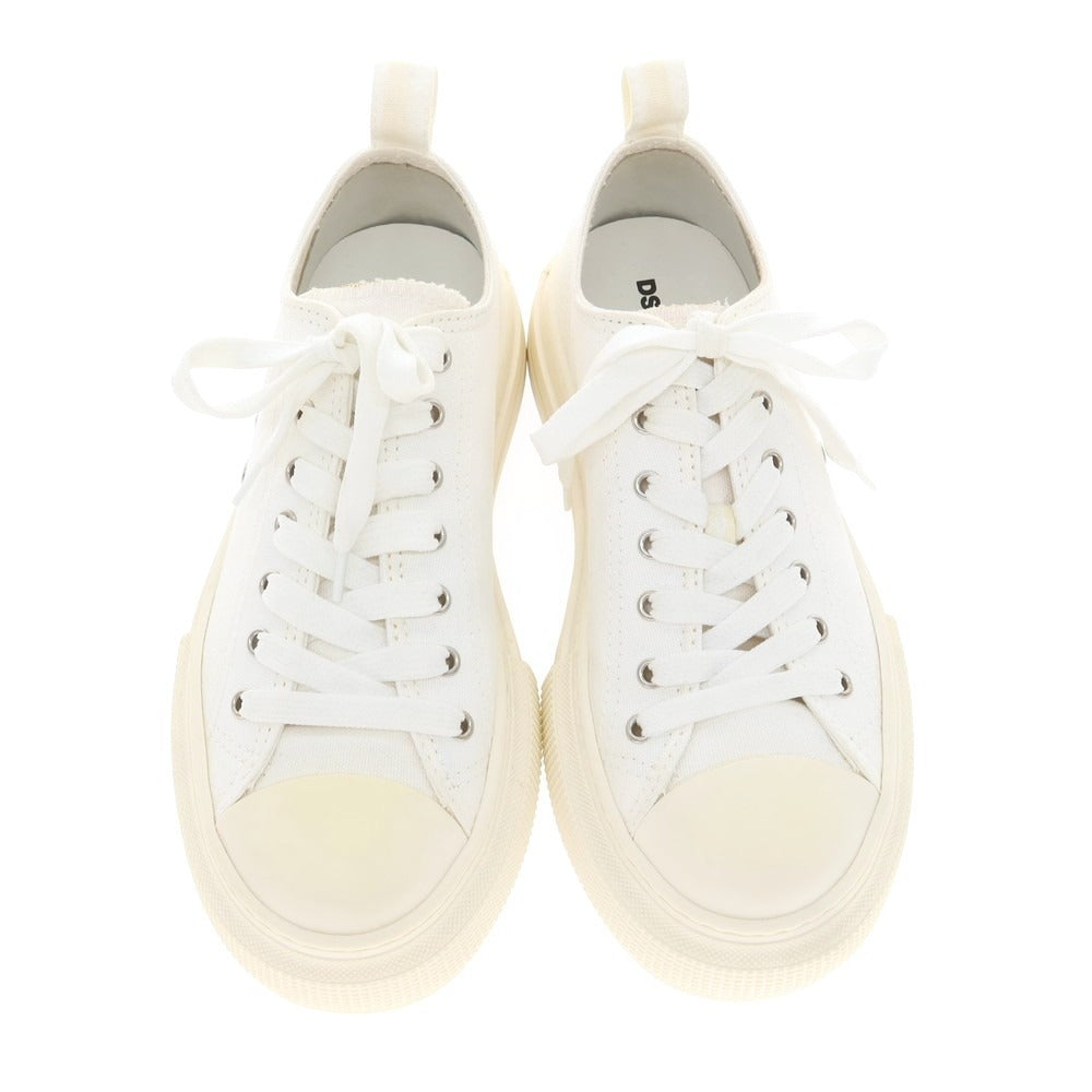 【新品アウトレット】ディースクエアード DSQUARED2 BERLIN キャンバス スニーカー ホワイト【 40 】【 状態ランクN- 】【 メンズ 】