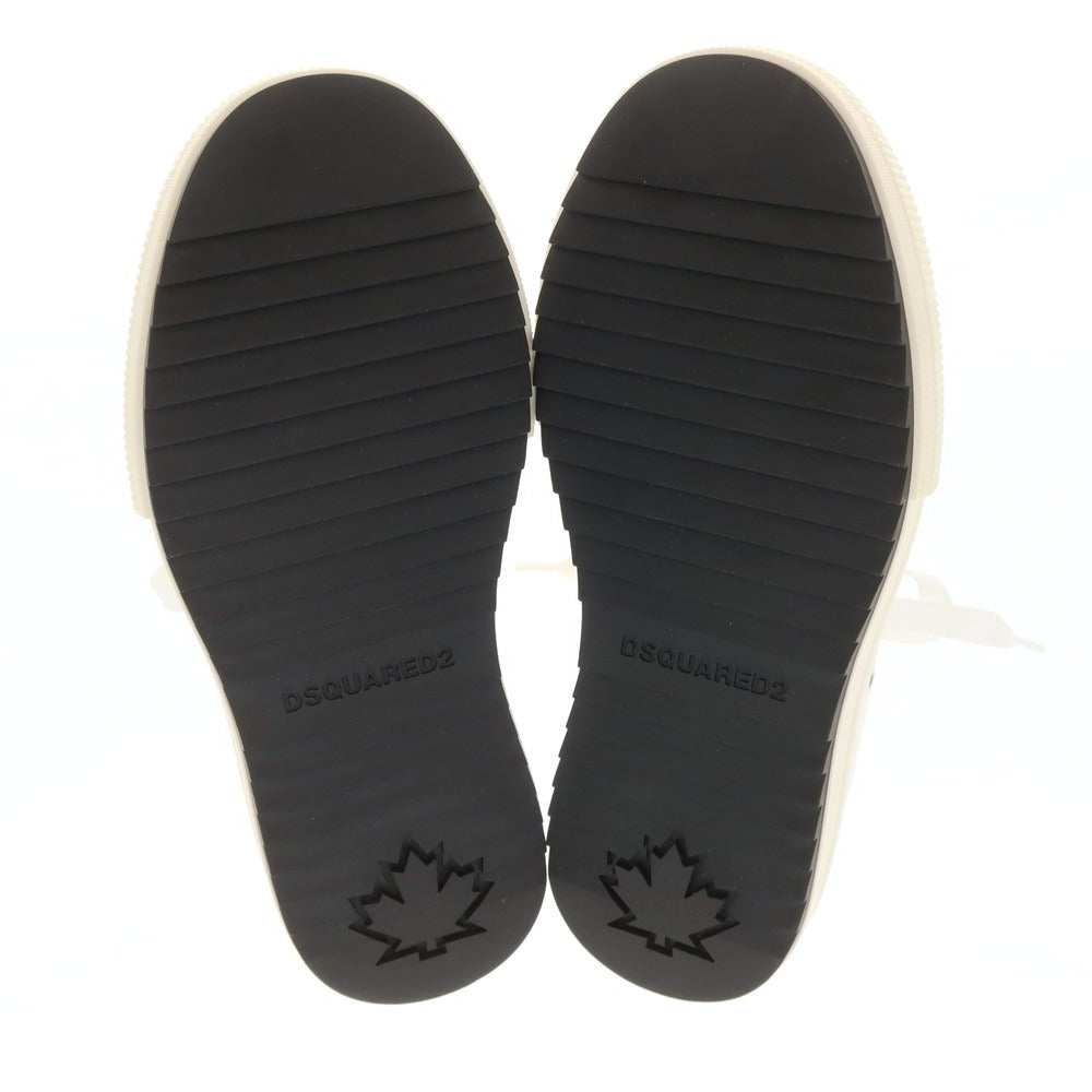 【新品アウトレット】ディースクエアード DSQUARED2 BERLIN キャンバス スニーカー ホワイト【 40 】【 状態ランクN- 】【 メンズ 】