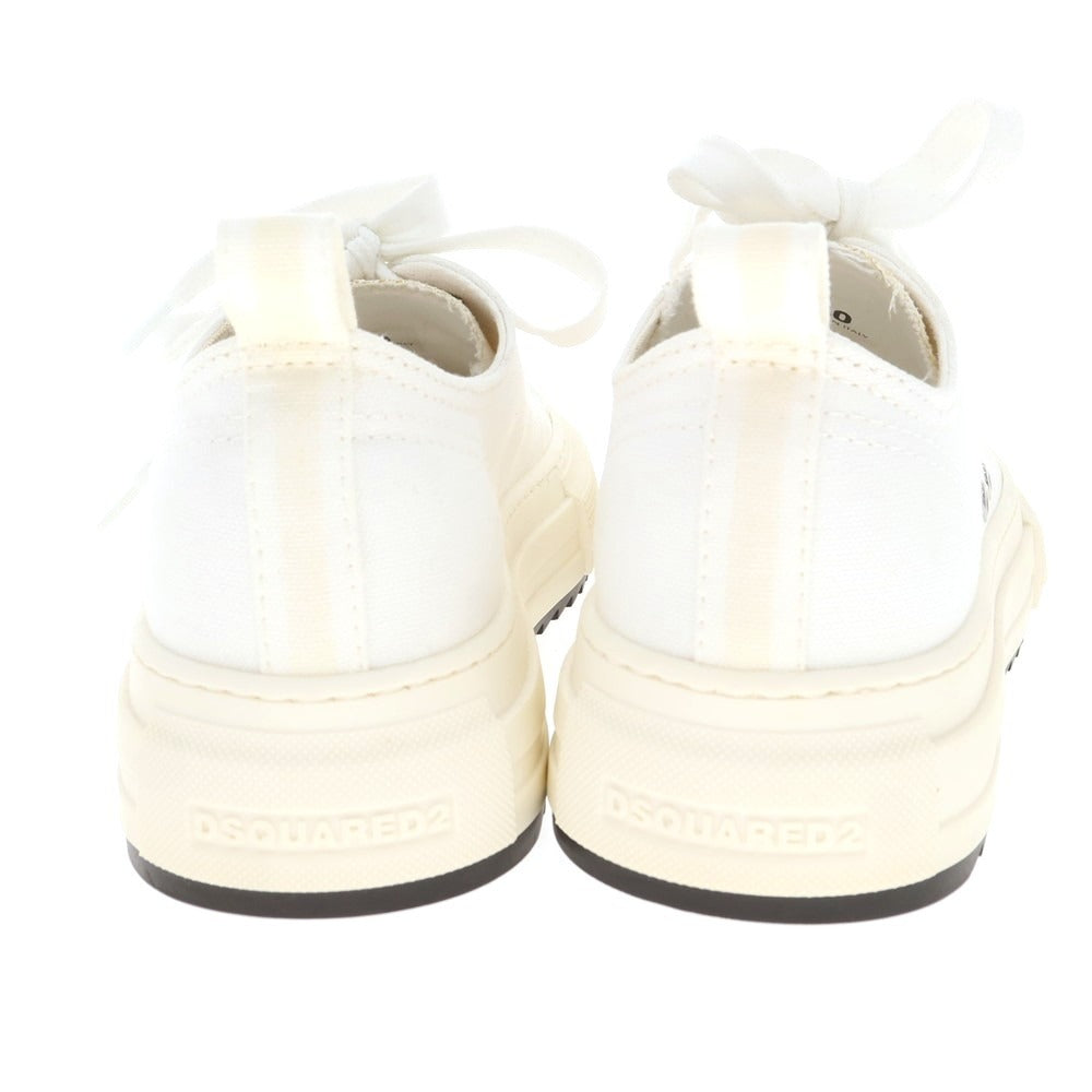 【新品アウトレット】ディースクエアード DSQUARED2 BERLIN キャンバス スニーカー ホワイト【 40 】【 状態ランクN- 】【 メンズ 】