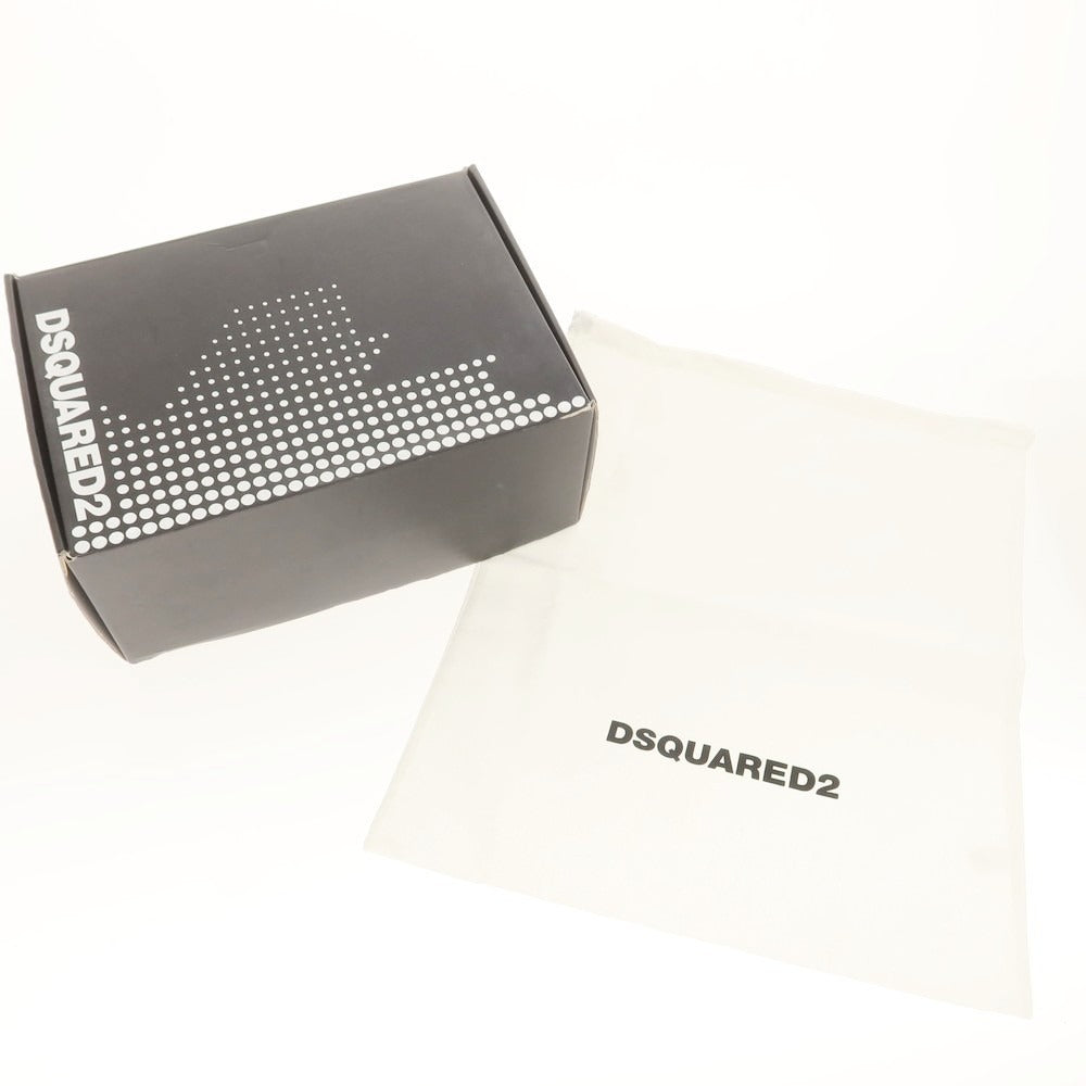 【新品】ディースクエアード DSQUARED2 ×SMURFS キャンバス スニーカー ホワイトxブルー【 43 】【 状態ランクN 】【 メンズ 】