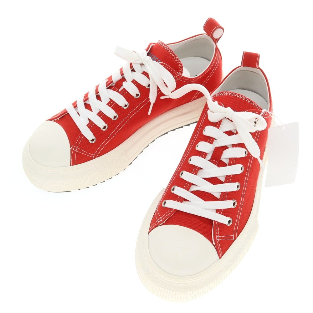 【新品アウトレット】ディースクエアード DSQUARED2 BERLIN キャンバス スニーカー レッド【 43 】【 状態ランクN- 】【 メンズ 】