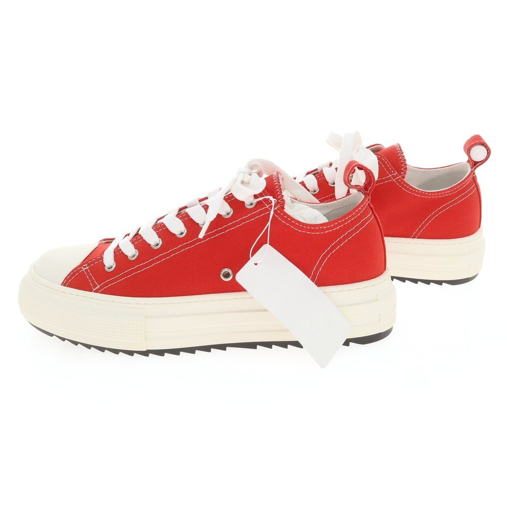 【新品アウトレット】ディースクエアード DSQUARED2 BERLIN キャンバス スニーカー レッド【 43 】【 状態ランクN- 】【 メンズ 】