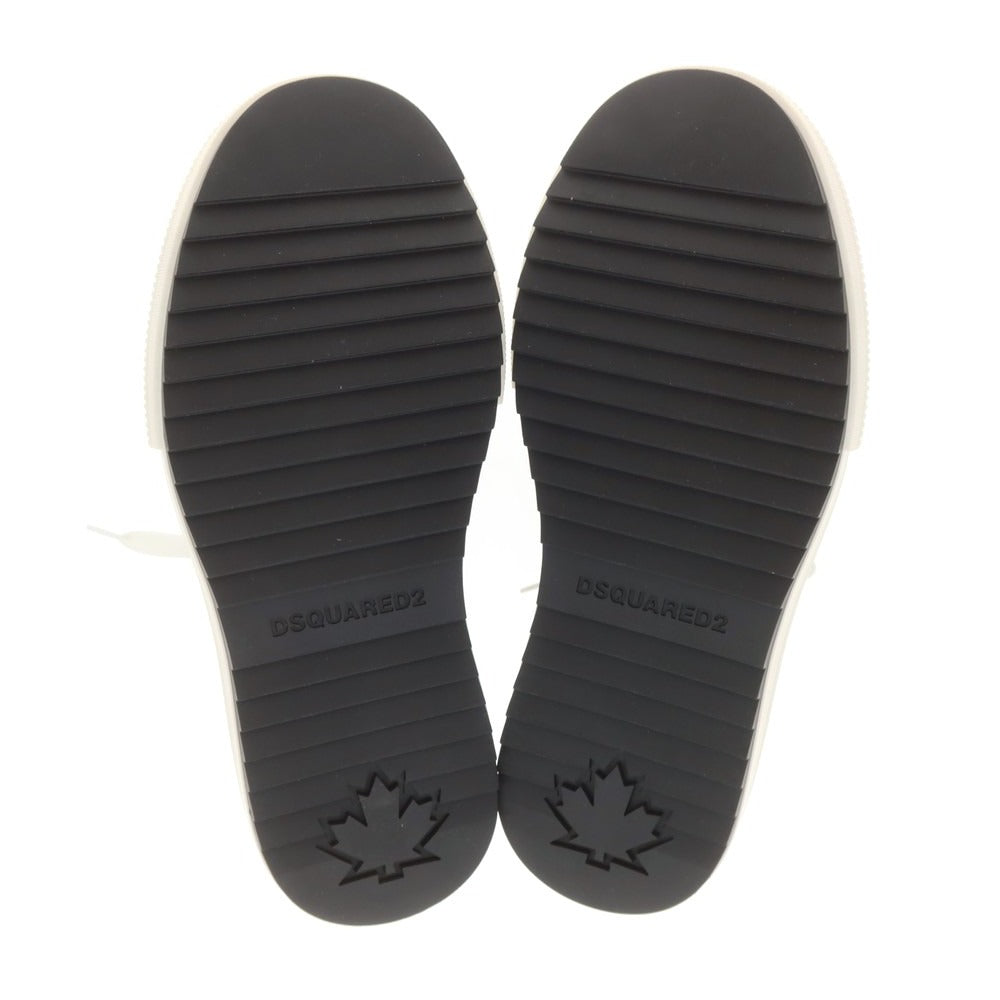 【新品アウトレット】ディースクエアード DSQUARED2 ×SMURFS キャンバス スニーカー ブラック【 40 】【 状態ランクN- 】【 メンズ 】