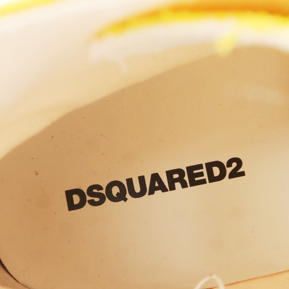 【新品アウトレット】ディースクエアード DSQUARED2  BERLIN キャンバス スニーカー イエロー【 42 】【 状態ランクN- 】【 メンズ 】