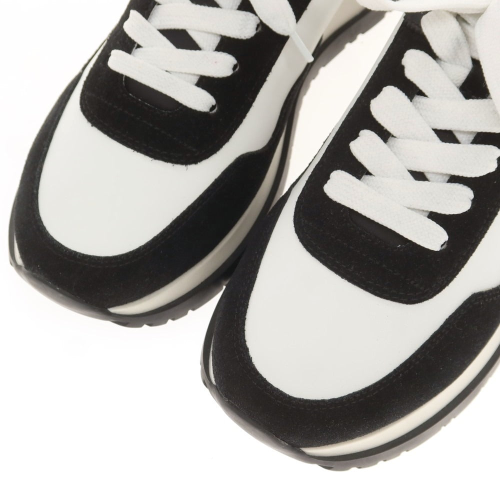 【新品アウトレット】ディースクエアード DSQUARED2 RUNNING スムースレザー スニーカー ホワイトxブラック【 43 】【 状態ランクN- 】【 メンズ 】