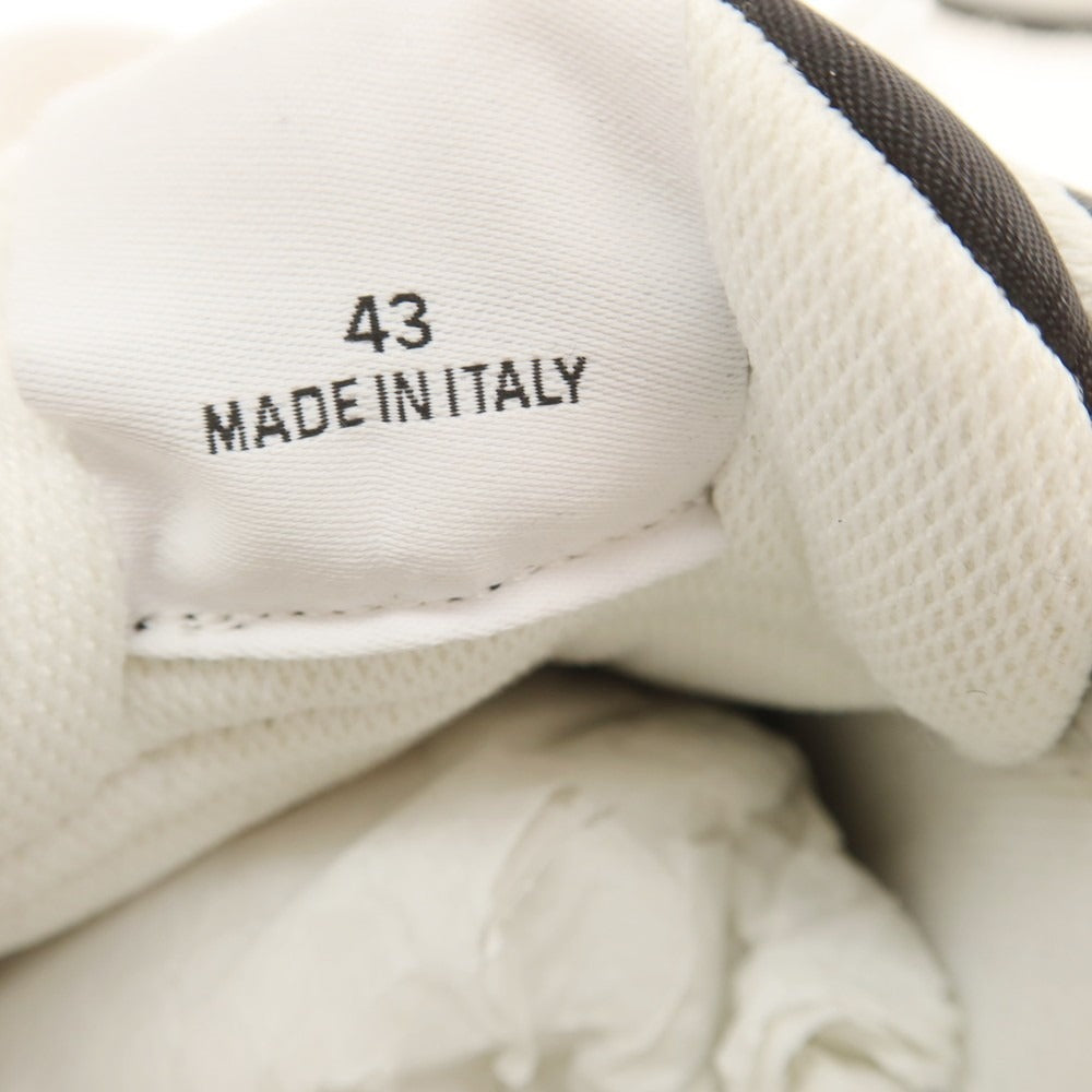 【新品アウトレット】ディースクエアード DSQUARED2 RUNNING スムースレザー スニーカー ホワイトxブラック【 43 】【 状態ランクN- 】【 メンズ 】