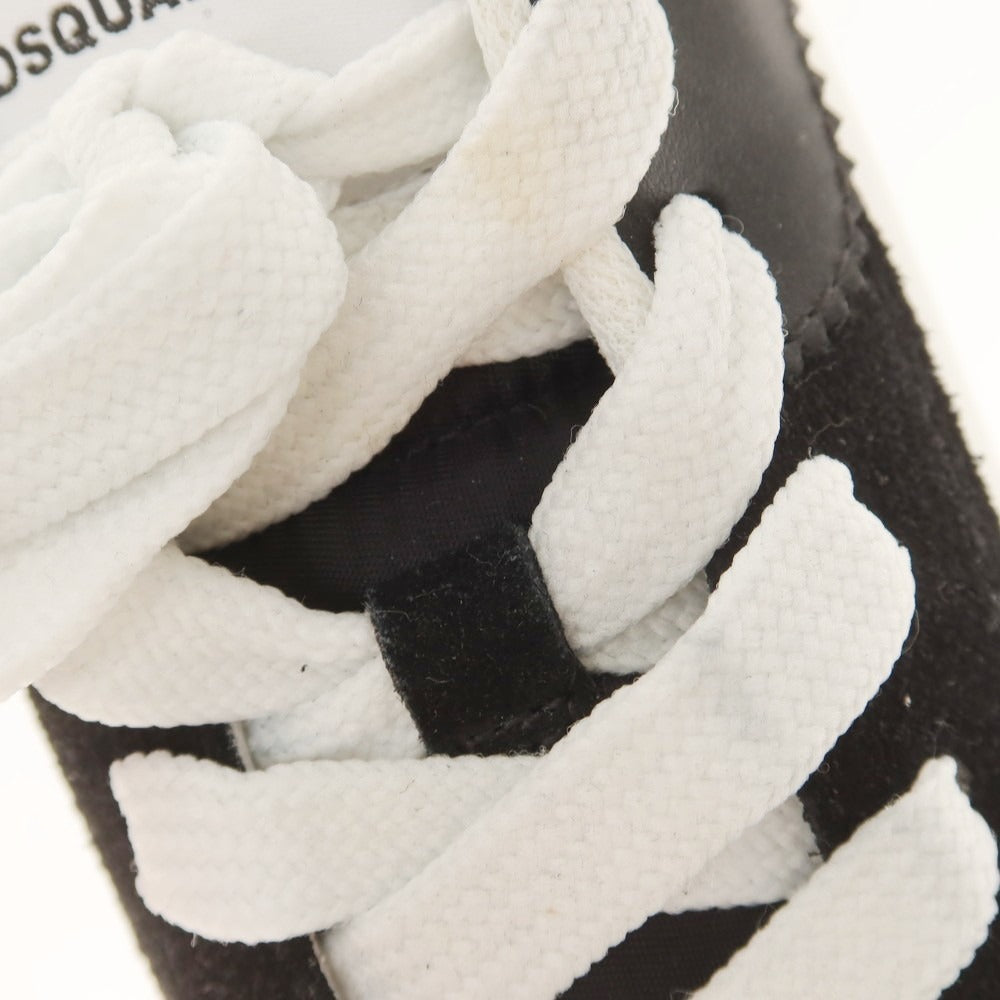 【新品アウトレット】ディースクエアード DSQUARED2 RUNNING スムースレザー スニーカー ホワイトxブラック【 43 】【 状態ランクN- 】【 メンズ 】