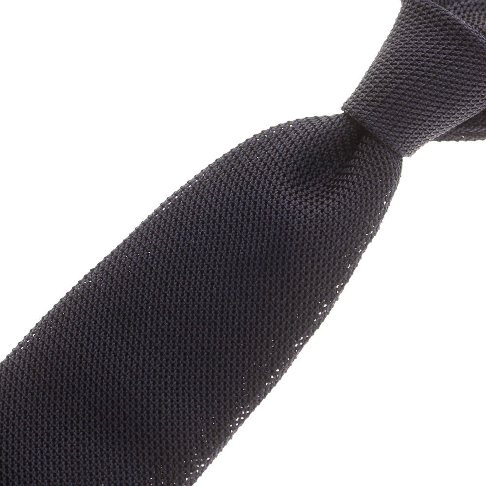 【新品】ディースクエアード DSQUARED2 シルクフレスコ 無地ネクタイ ダークネイビー【 状態ランクN 】【 メンズ 】