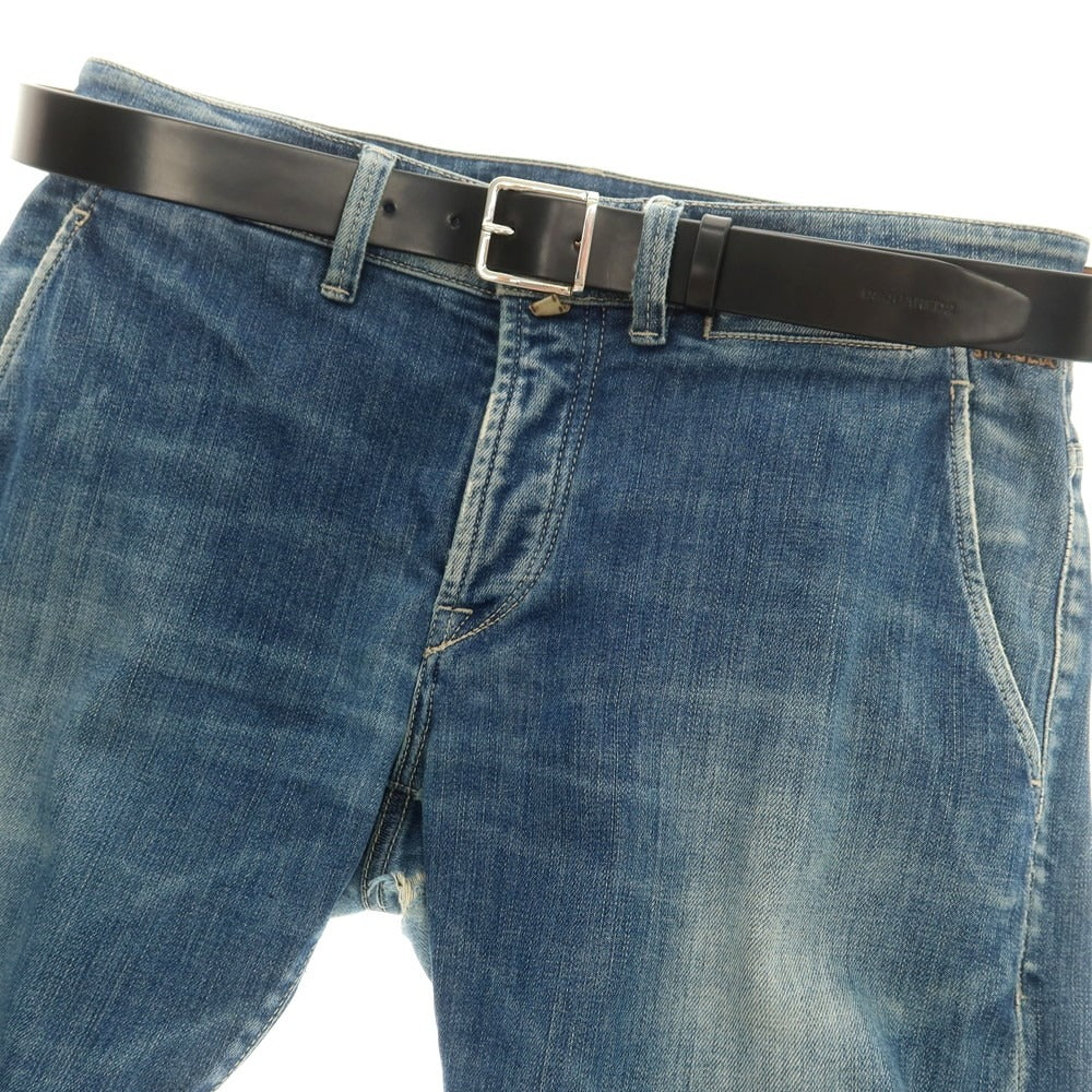 【新品】ディースクエアード DSQUARED2 レザー ベルト ブラック【 95 】【 状態ランクN 】【 メンズ 】