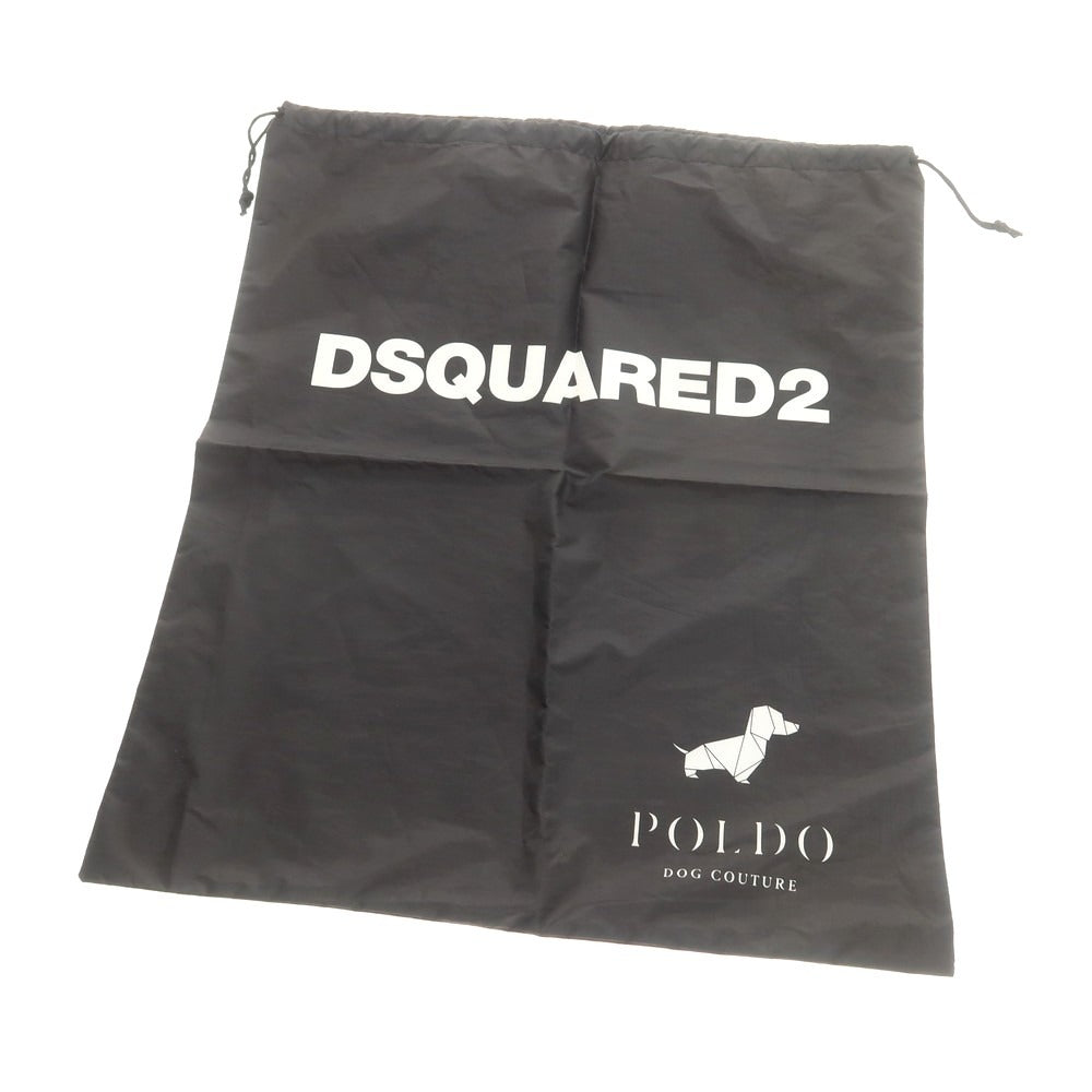 【新品アウトレット】ディースクエアード DSQUARED2 ドッグウェア 犬用ナイロンパーカー ブラック【 2 】【 状態ランクN- 】【 メンズ 】