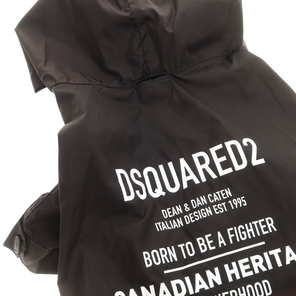 【新品アウトレット】ディースクエアード DSQUARED2 ドッグウェア 犬用ナイロンパーカー ブラック【 2 】【 状態ランクN- 】【 メンズ 】