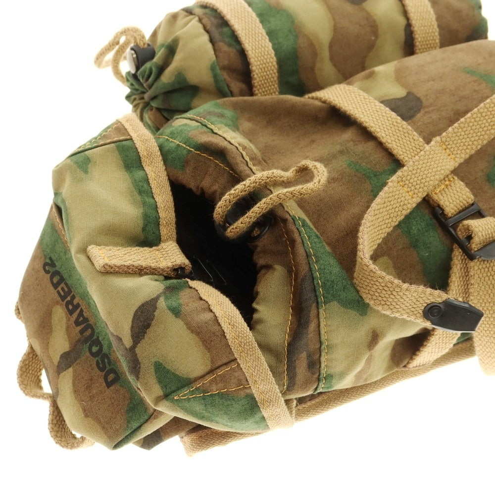 【新品アウトレット】ディースクエアード DSQUARED2 カモフラージュ柄 ボディバッグ カーキ系【 状態ランクN- 】【 メンズ 】