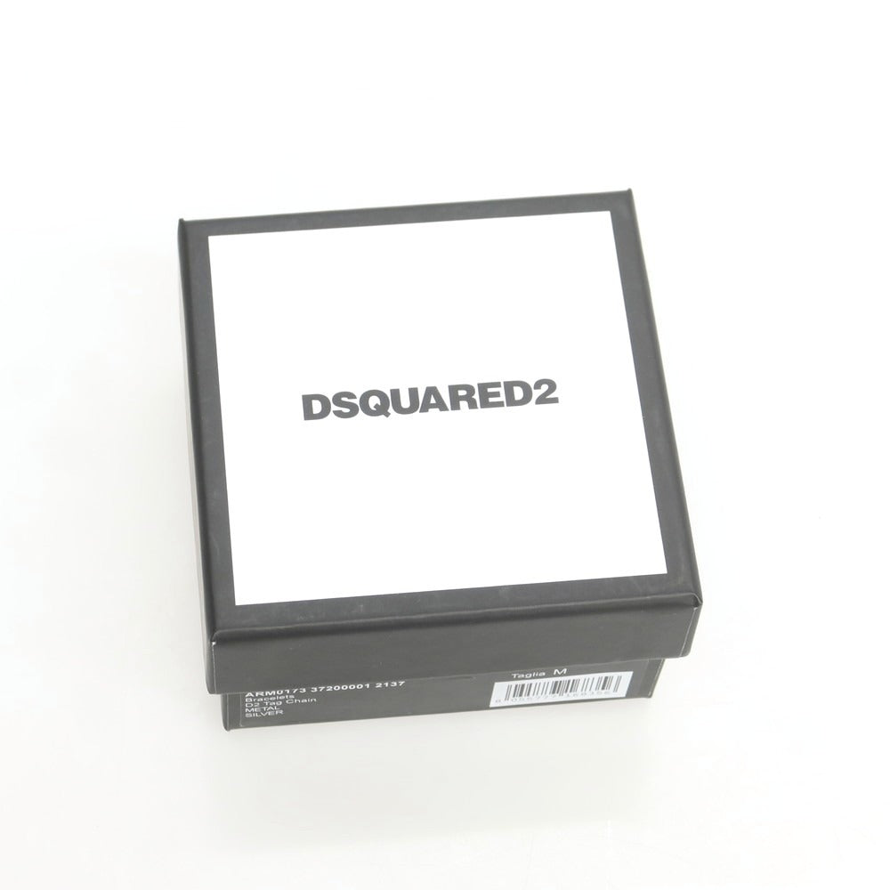 【新品】ディースクエアード DSQUARED2 チェーン ブレスレット シルバー【 M 】【 状態ランクN 】【 メンズ 】
