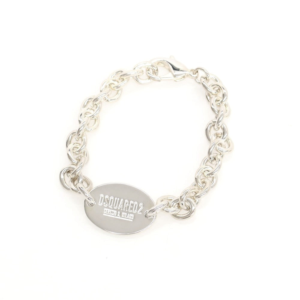【新品】ディースクエアード DSQUARED2 チェーン ブレスレット シルバー【 S 】【 状態ランクN 】【 メンズ 】