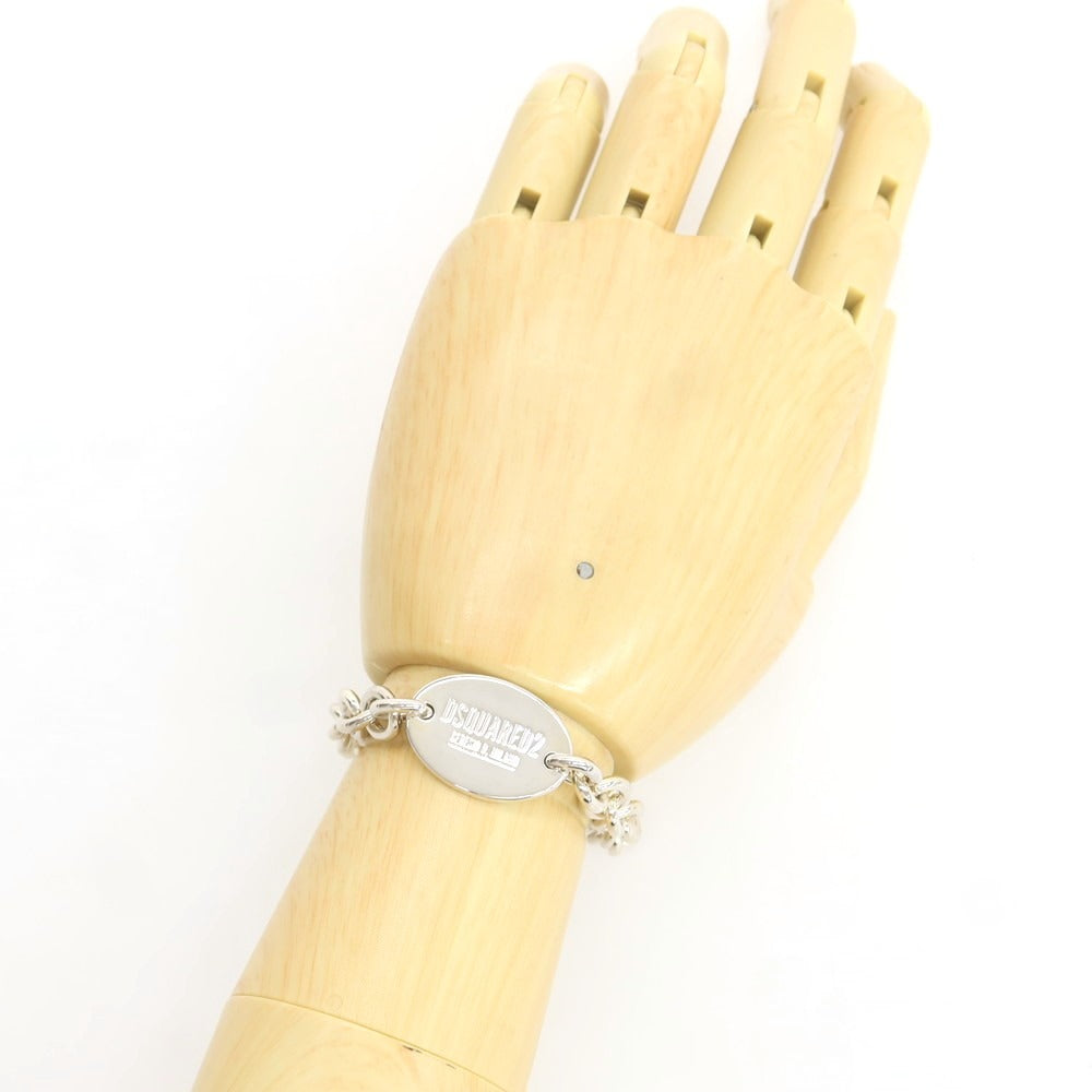 【新品】ディースクエアード DSQUARED2 チェーン ブレスレット シルバー【 S 】【 状態ランクN 】【 メンズ 】