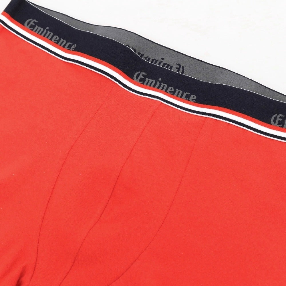 【新品】エミネンス プールオム EMINENCE POUR HOMME フランス製 コットンポリウレタン ボクサーパンツ 下着 アンダーウェア レッド【 3(M) 】【 状態ランクN 】【 メンズ 】