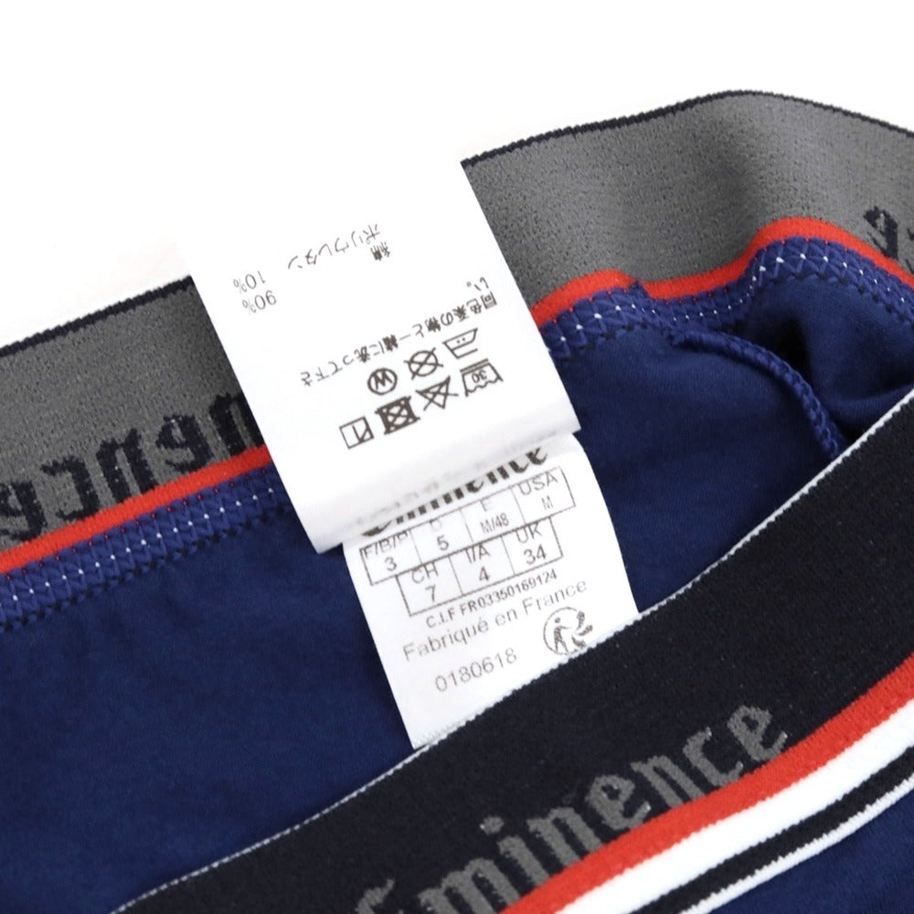 【新品】エミネンス プールオム EMINENCE POUR HOMME フランス製 コットンポリウレタン ボクサーパンツ 下着 アンダーウェア ダークブルー【 3(M) 】【 状態ランクN 】【 メンズ 】