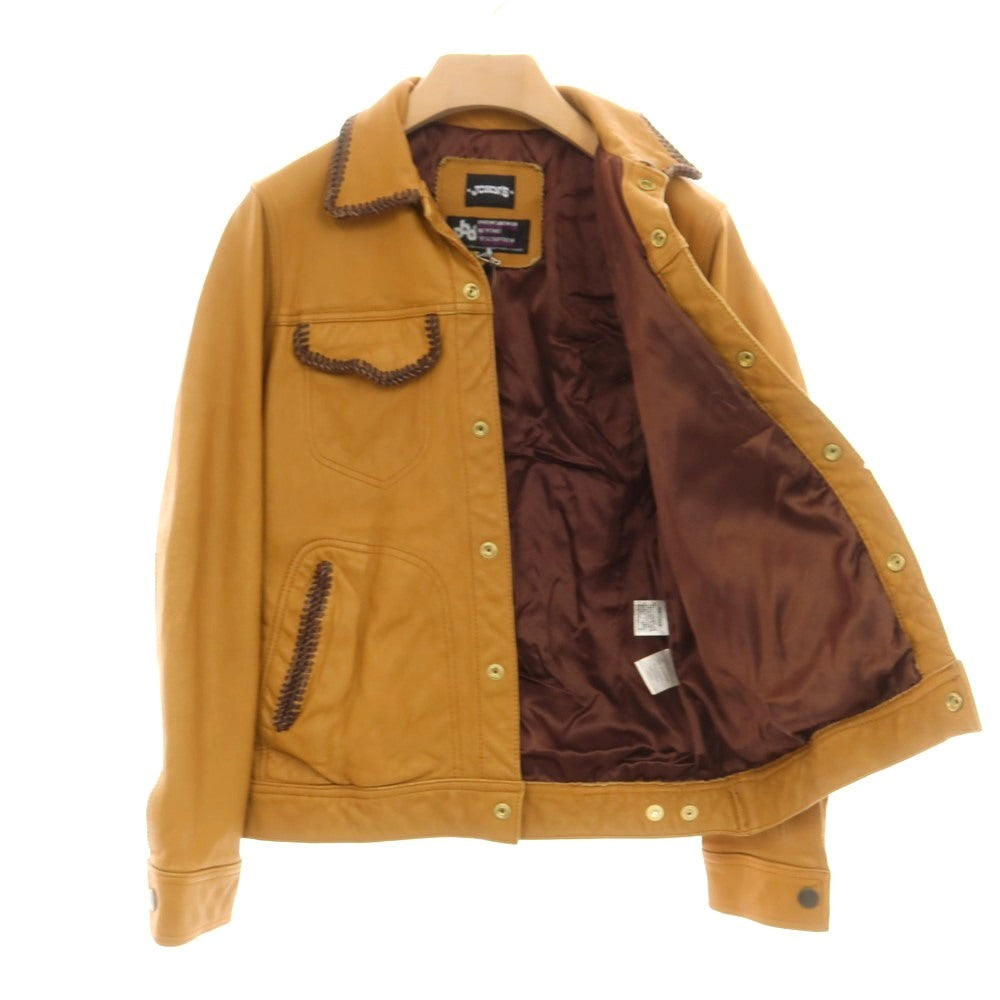 【新品】フェノメノン ビヨンド ディスクリプション p.b.d. ×JOHN’S ゴート レザーブルゾン キャメル系【 46 】【 状態ランクN 】【 メンズ 】