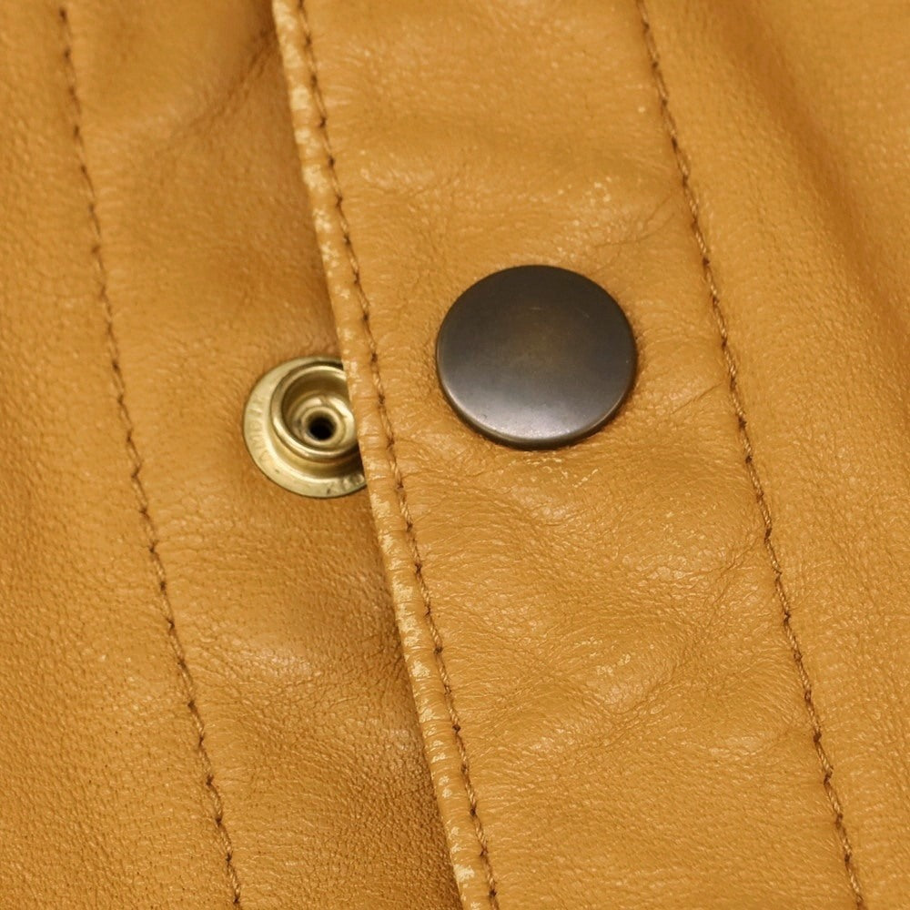 【新品】フェノメノン ビヨンド ディスクリプション p.b.d. ×JOHN’S ゴート レザーブルゾン キャメル系【 46 】【 状態ランクN 】【 メンズ 】