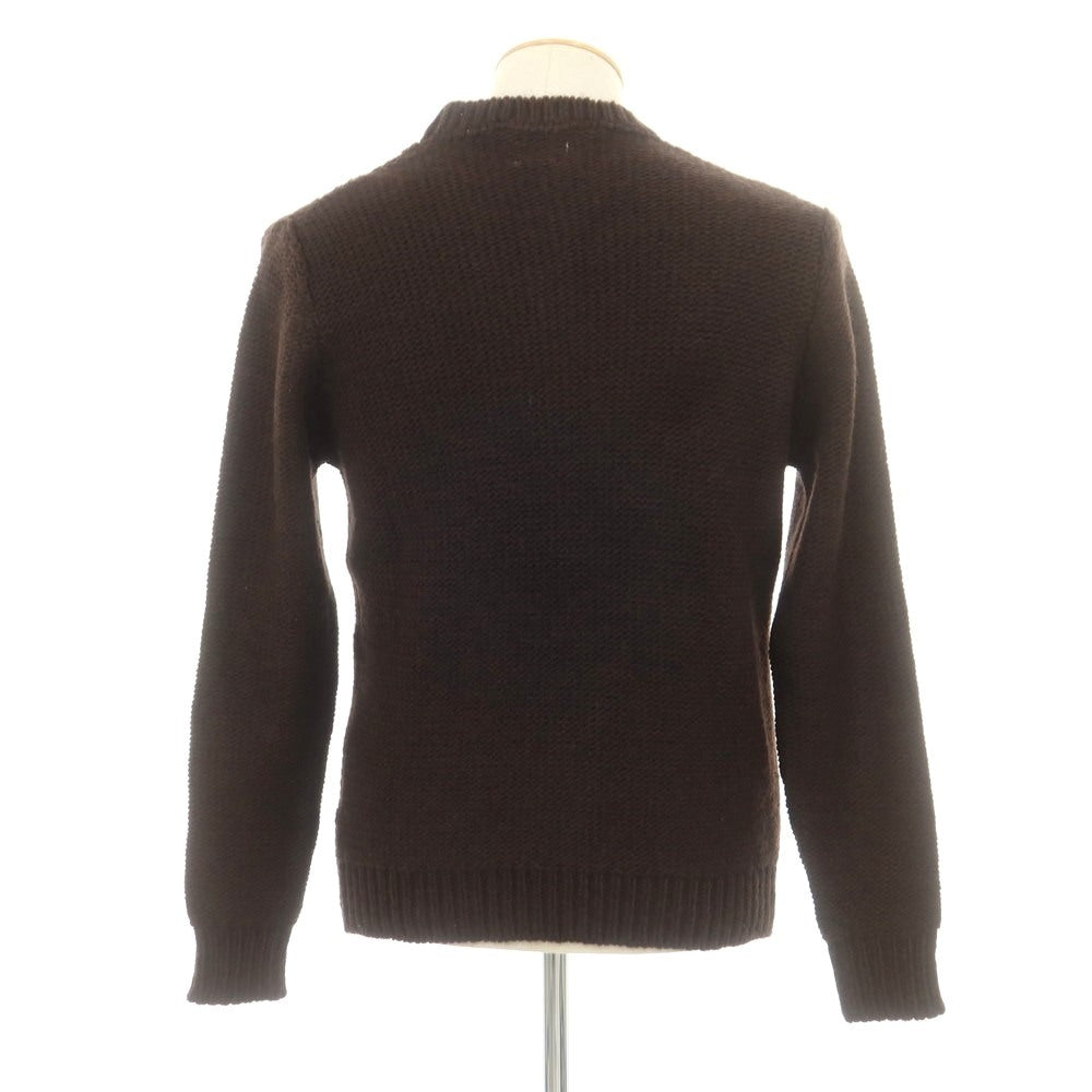 【新品】センス SSEINSE アクリルウール クルーネック プルオーバーニット ダークブラウン【 S 】【 状態ランクN 】【 メンズ 】