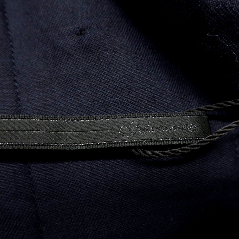 【新品】イロコイ Iroquois コットンポリエステル フラワー柄 カジュアルスラックスパンツ ネイビーxブラウン【 表記なし(S位) 】【 状態ランクN 】【 メンズ 】