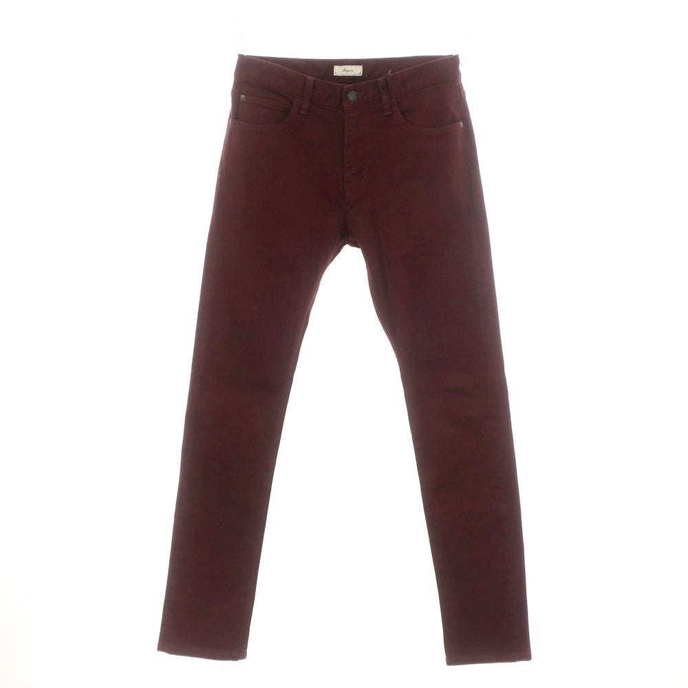 【新品】イロコイ Iroquois ストレッチコットン カラーデニムパンツ ワイン【 1 】【 状態ランクN 】【 メンズ 】
