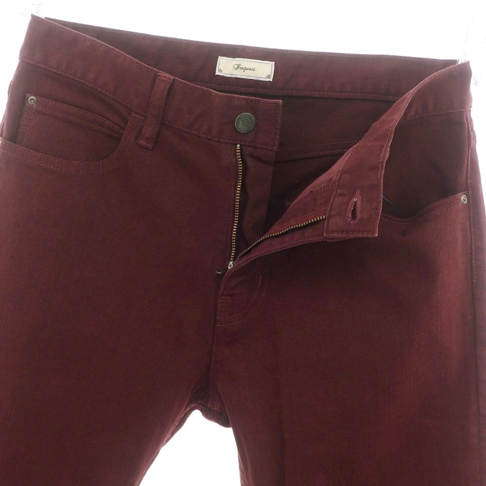 【新品】イロコイ Iroquois ストレッチコットン カラーデニムパンツ ワイン【 1 】【 状態ランクN 】【 メンズ 】