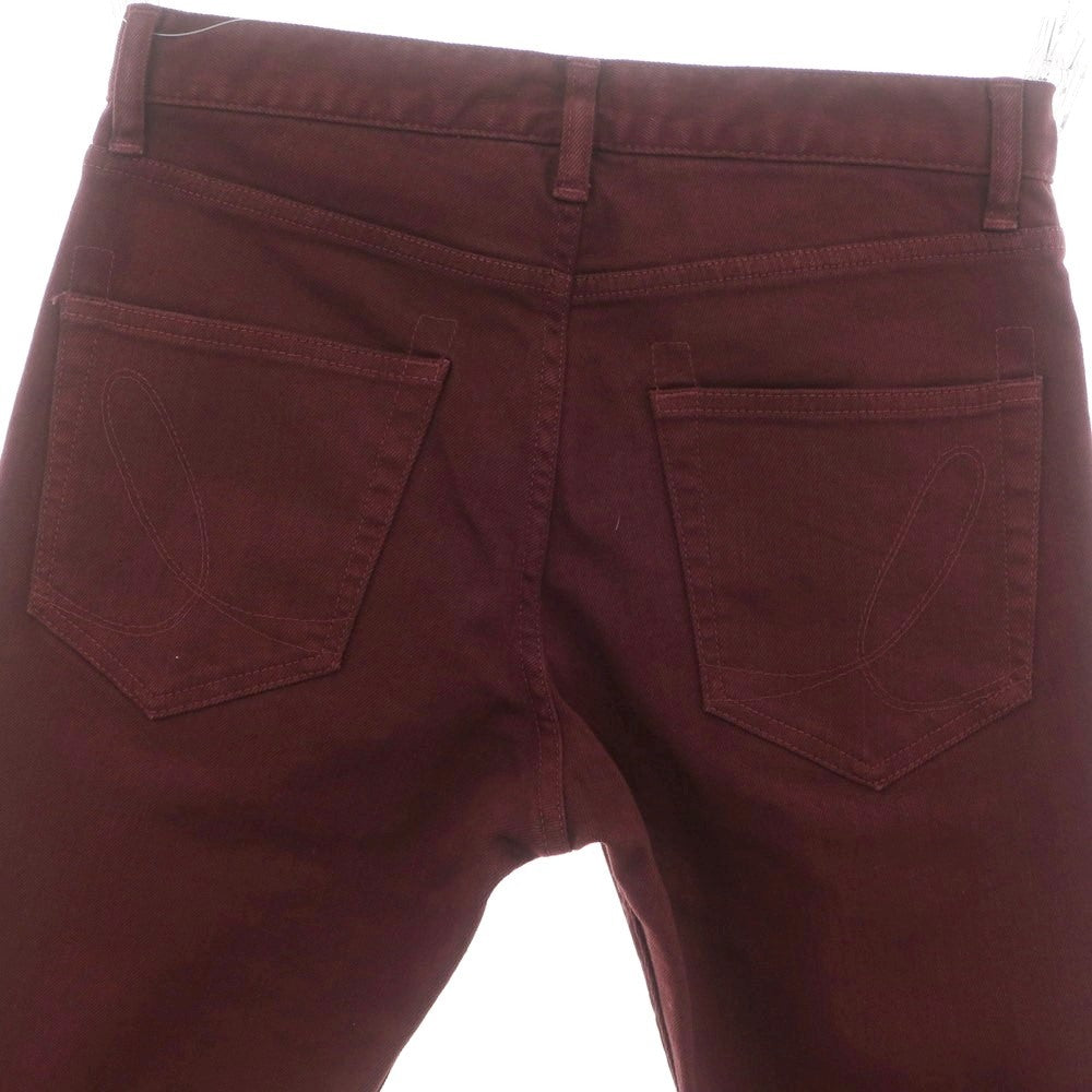 【新品】イロコイ Iroquois ストレッチコットン カラーデニムパンツ ワイン【 1 】【 状態ランクN 】【 メンズ 】
