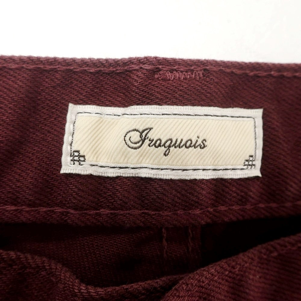 【新品】イロコイ Iroquois ストレッチコットン カラーデニムパンツ ワイン【 1 】【 状態ランクN 】【 メンズ 】